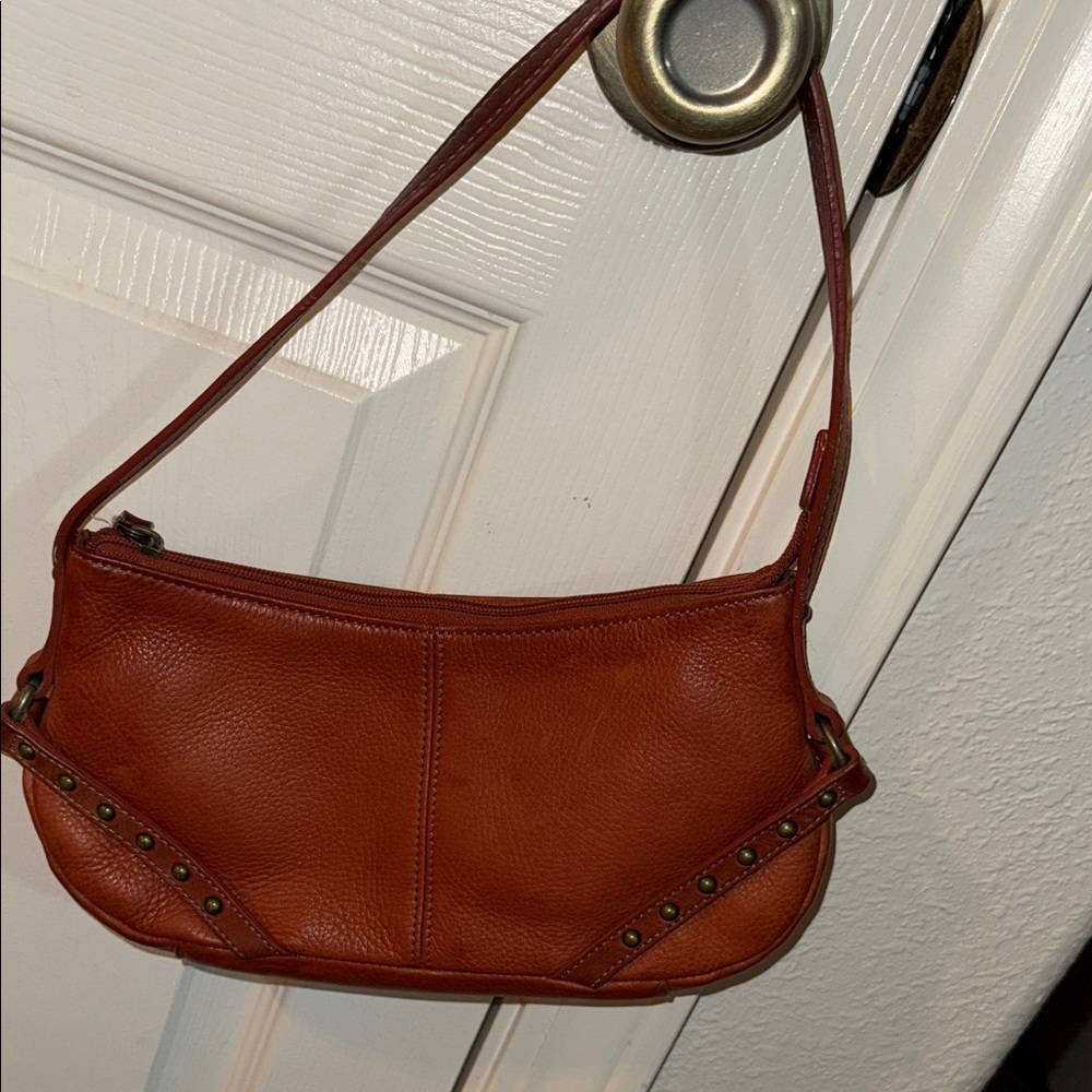 Fossil Leather Studded Demi Hobo Bag | SL9539